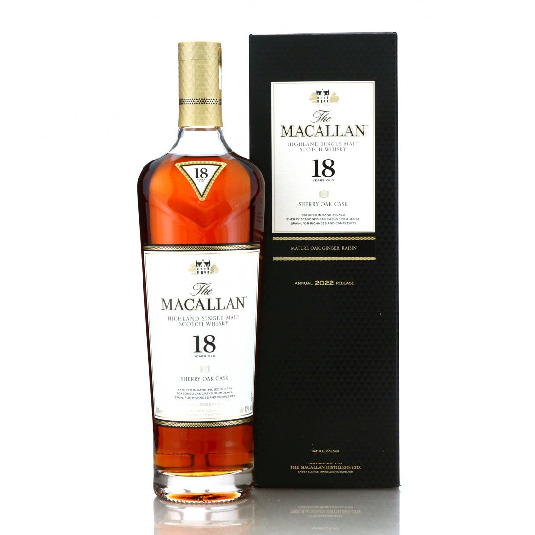 Macallan 18 Year Old Sherry Oak 2022 (70cl, 43%)