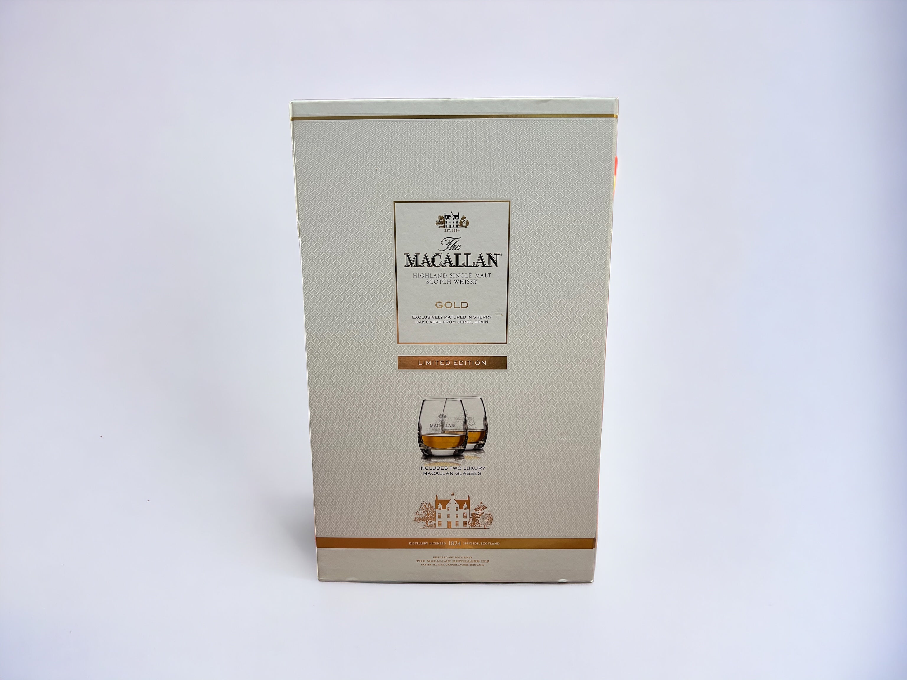 Macallan Gold Limited Edition with 2 Macallan Glass Tumblers Discontinued Bottling (70cl, 40%)