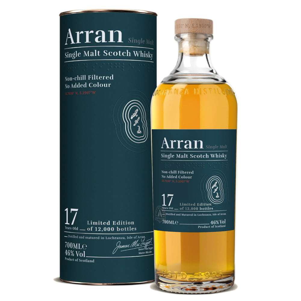 The Arran 17 Year Old Single Malt Whisky (70cl, 46%)