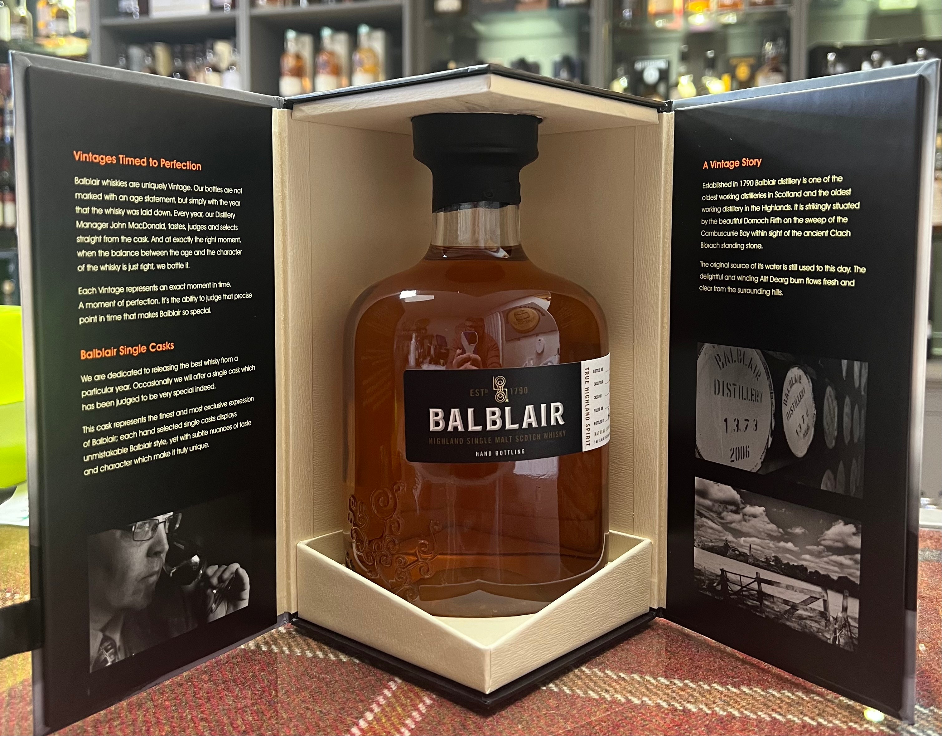 Balblair Distillery Exclusive Hand Bottling  (70cl, 53.5%)