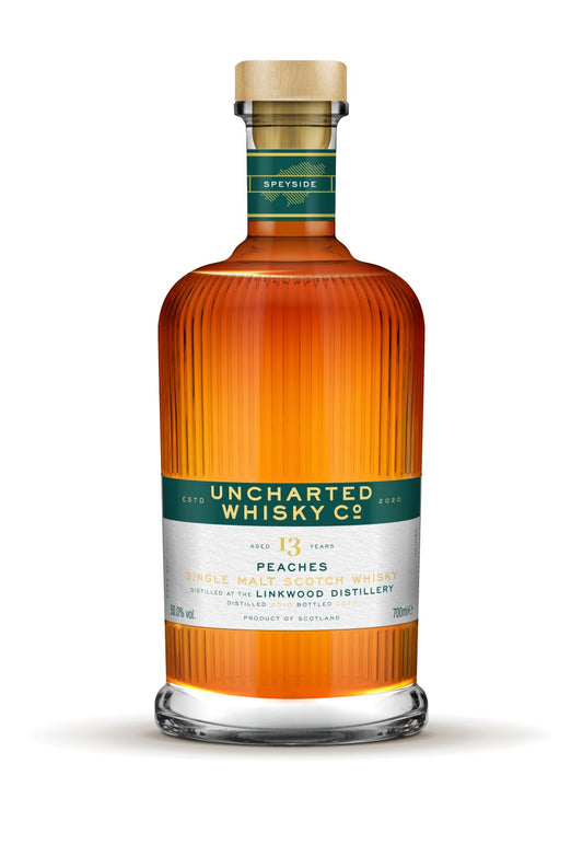 Uncharted Whisky Co. Peaches - 13yo Linkwood Single  Malt Whisky - Red Wine Barrique (70cl, 50.0%)