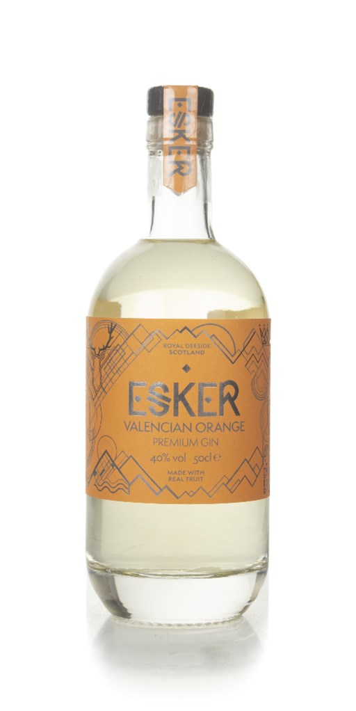 Esker Silverglass Valencian Orange Scottish Gin (50cl, 40%)