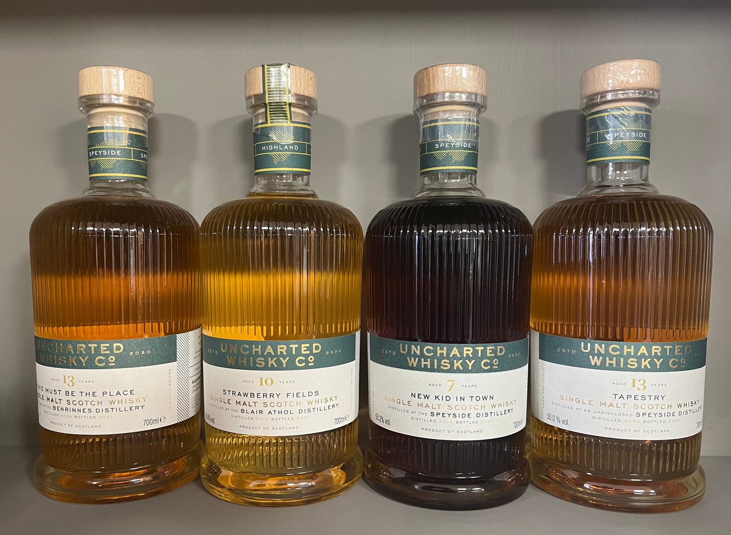 Uncharted Whisky Co. Whisky Sampler Set REV#3 (Contains 4 x 5cl Speyside / Highland Malts)