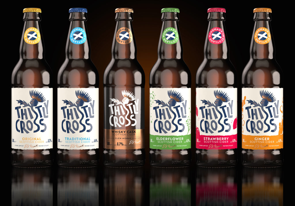 thistly cross scottish cider - 500ml bottles