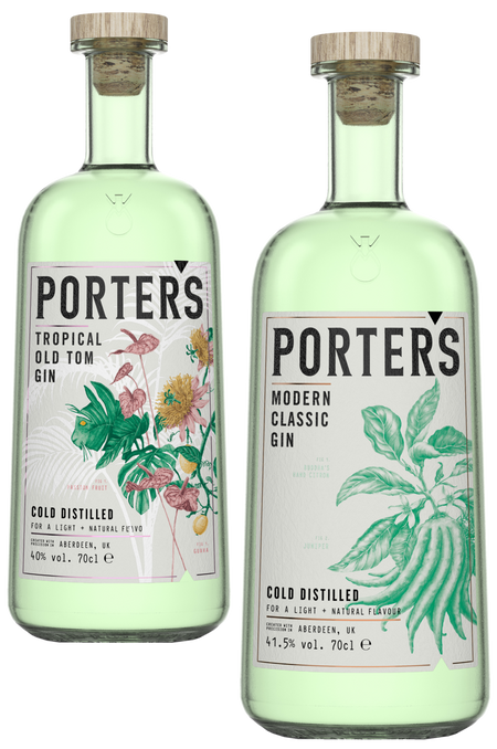 porters gin - modern classic & tropical old tom