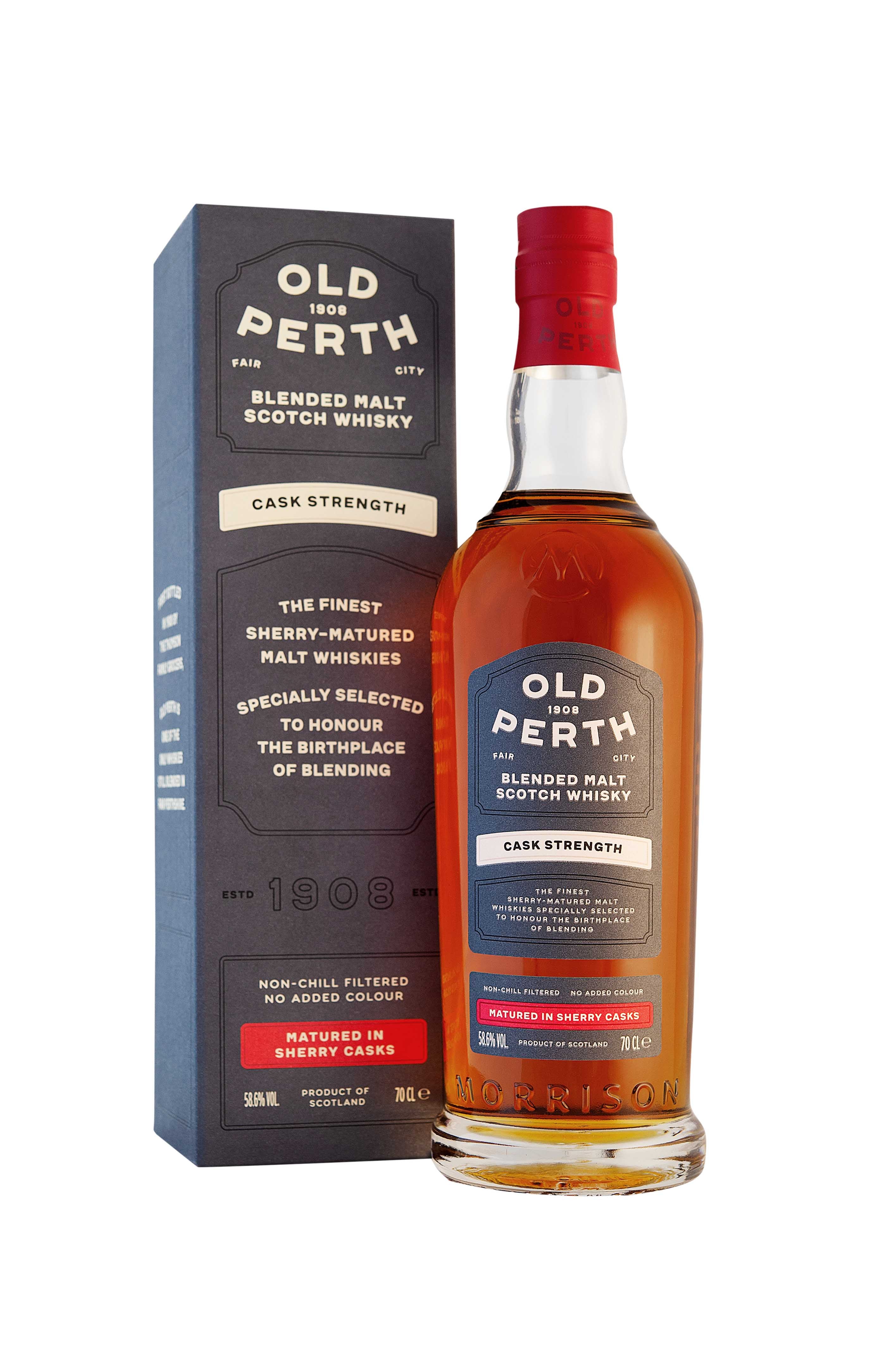 old perth blended scotch whisky - cask strength (70cl, 58.6%)