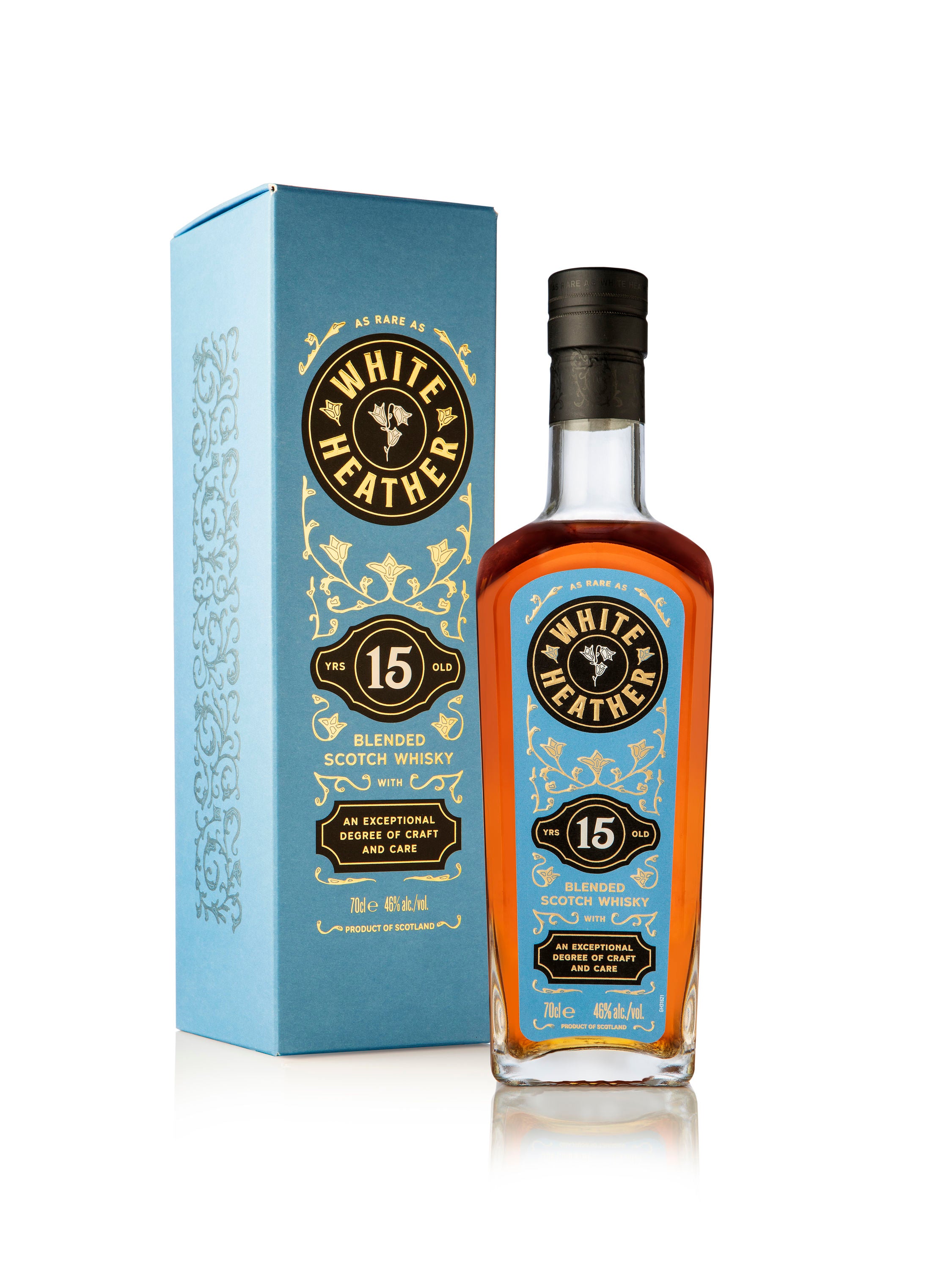white heather 15 year old blended whisky (70cl, 46%)
