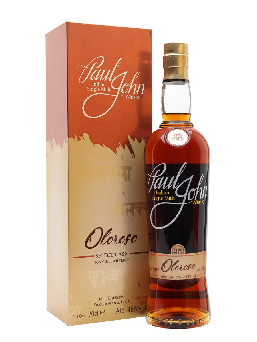 paul john oloroso select cask indian malt whisky