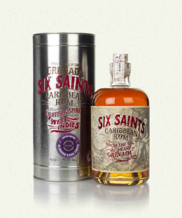 six saints caribbean rum oloroso cask finish (70cl, 41.7%)