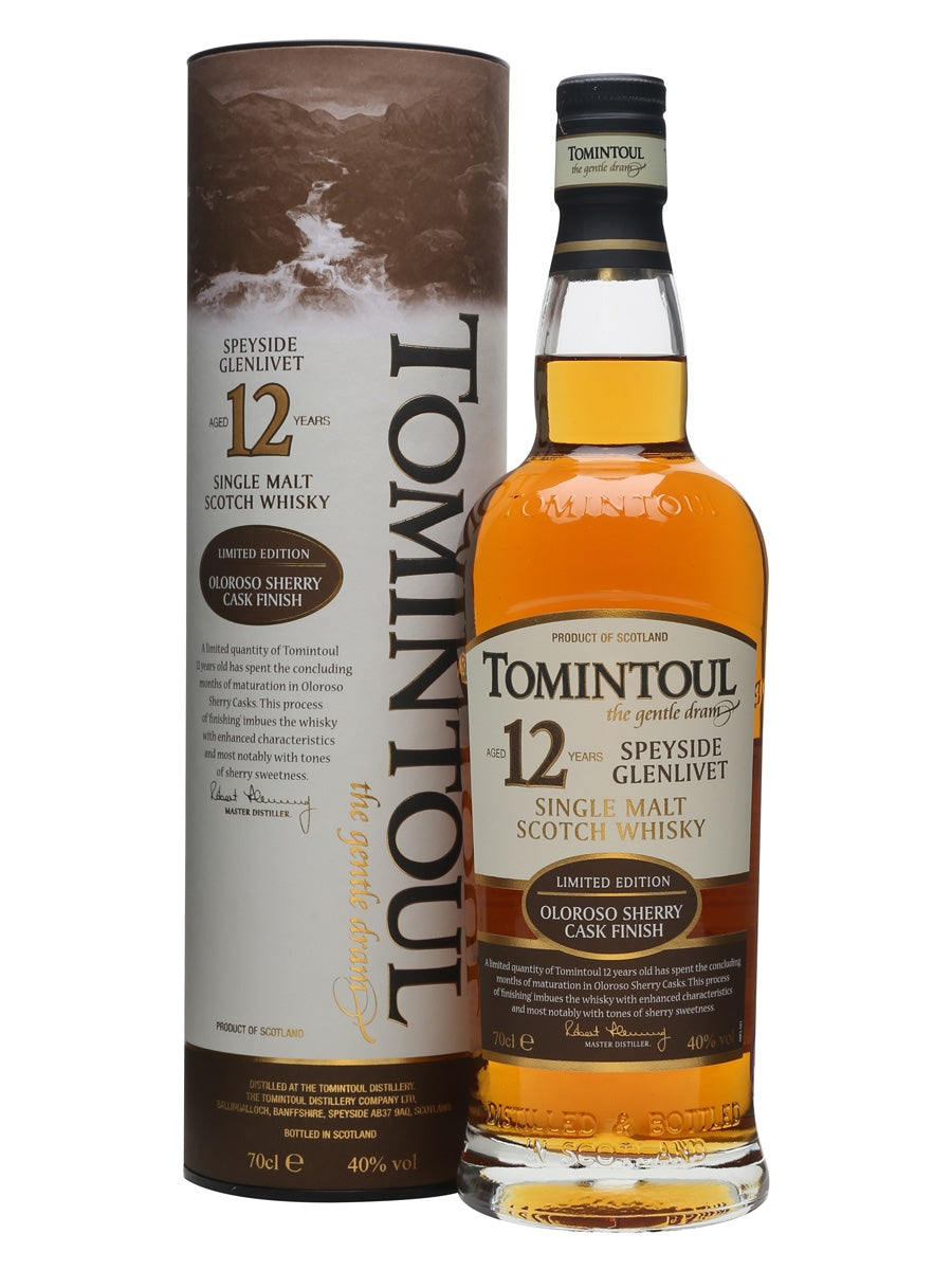 tomintoul 12 year old oloroso sherry cask (70cl, 40%)